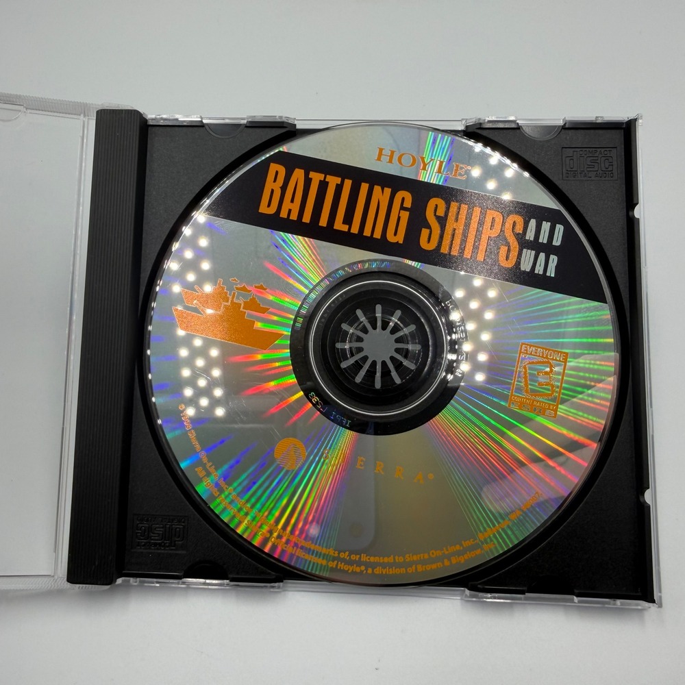 Hoyle Battling Ships and War PC Game Disc Sierra On-Line Retro 1998 Retro Gaming